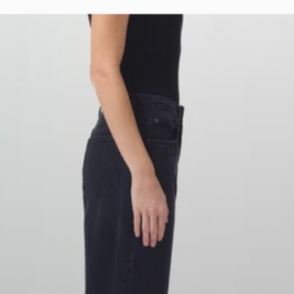 Perfect 90s cut offs made from Agolde Dara Jeans in Black Size 24 (fit like 26) - Picture 8 of 16